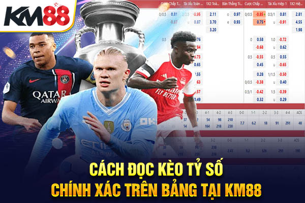 Cách đọc kèo tỷ số chính xác trên bảng tại KM88